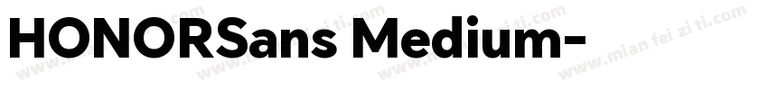 HONORSans Medium字体转换